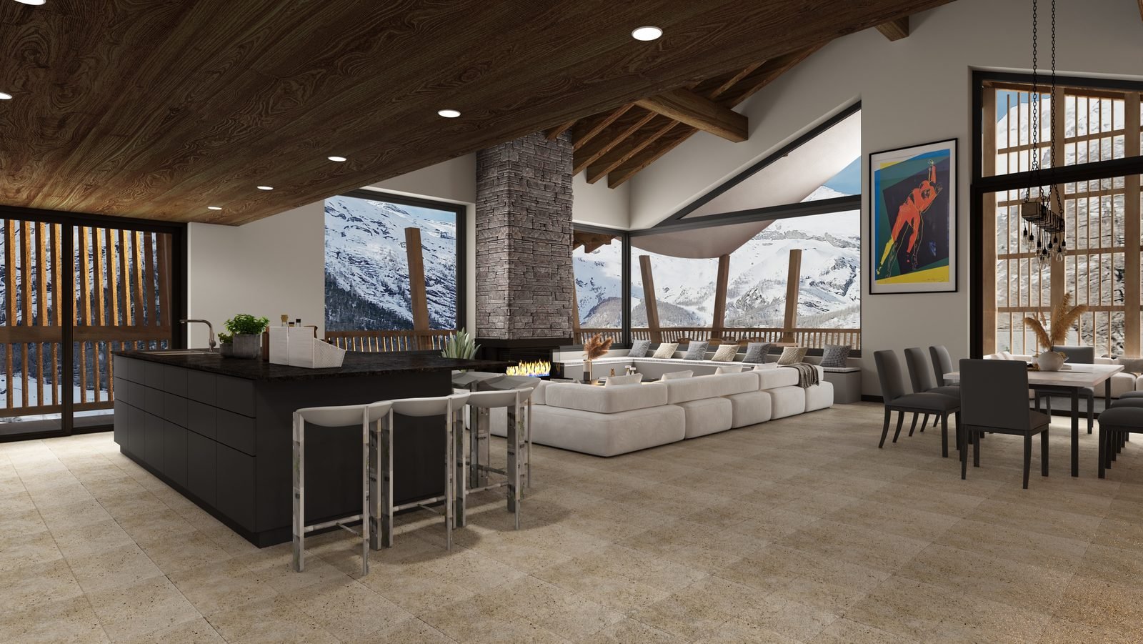 Chalet interior view 7