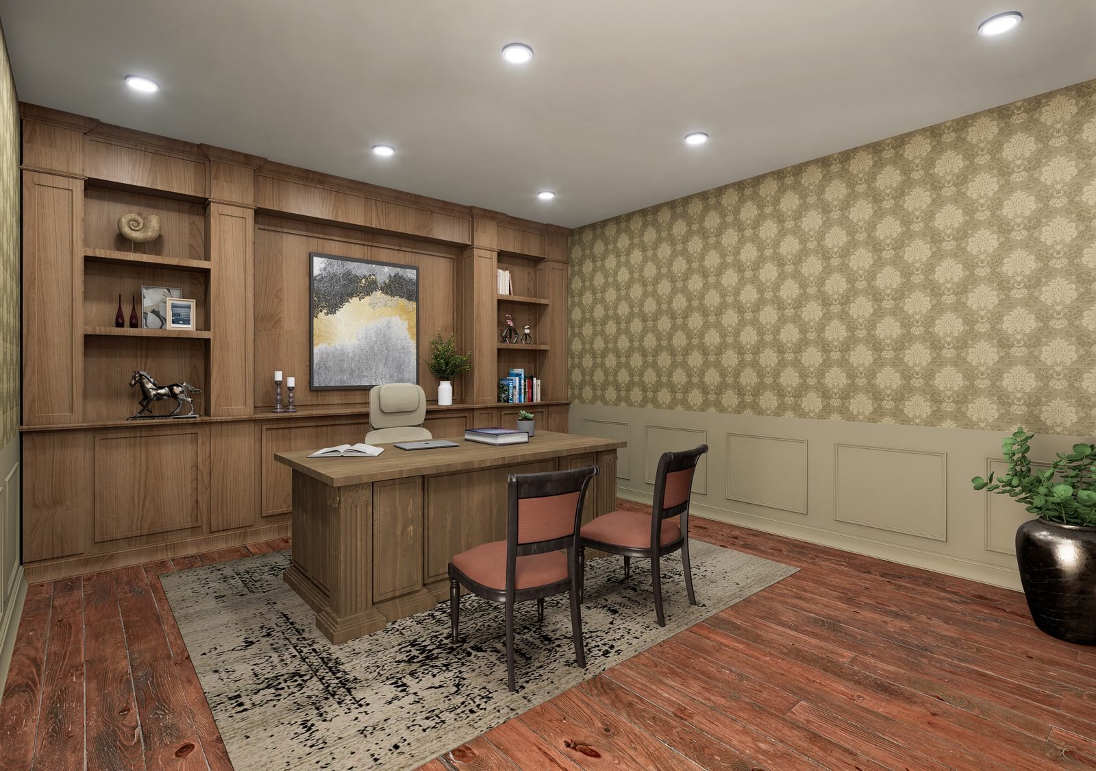Church office 2 - 3D rendering