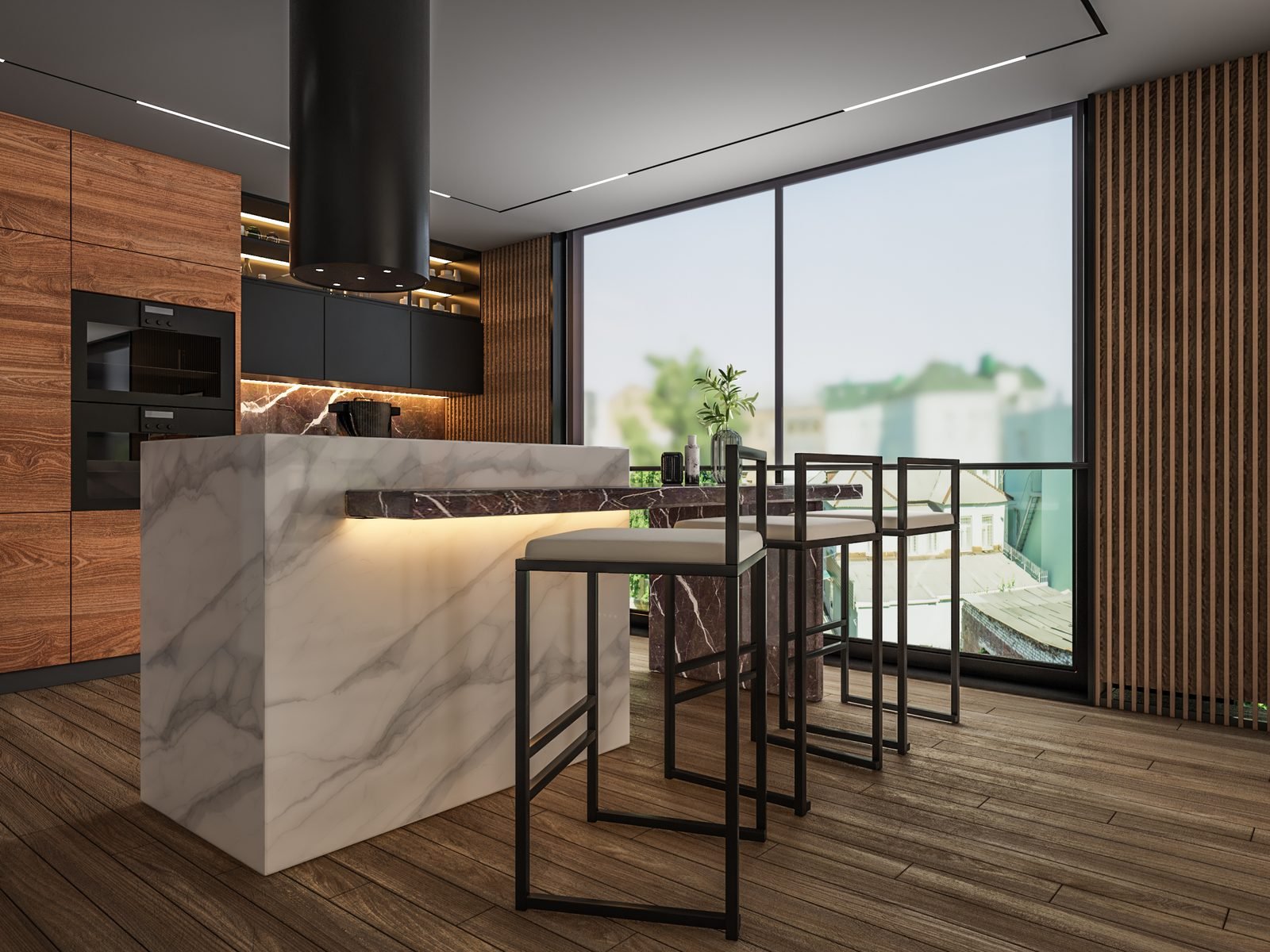 Ingride bar stool - product render