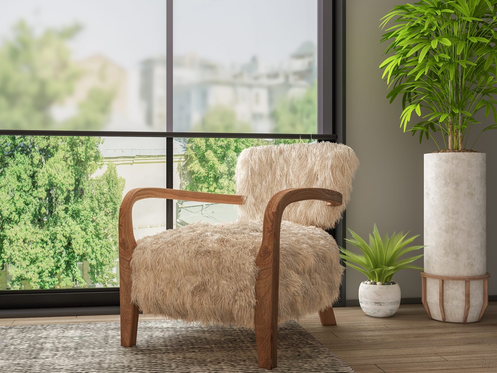 Aleksi chair - product render