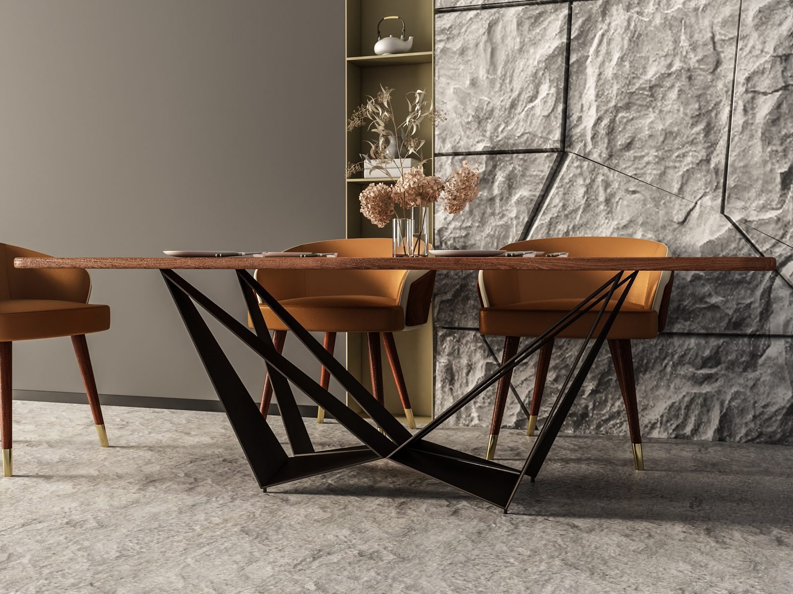 Noah dining table - product render
